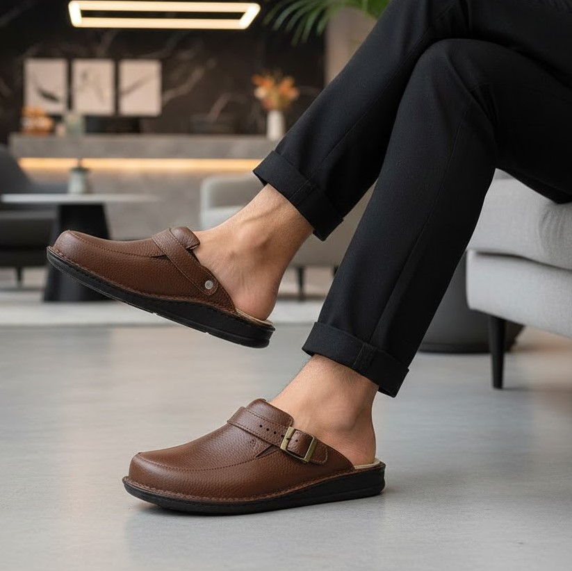 خرید آنلاین دمپایی طبی دیابتی مردانه آرای مدل سالار کد 15